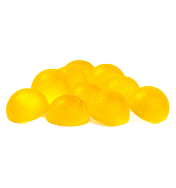 Bouchées tendres de CBD à la pêche