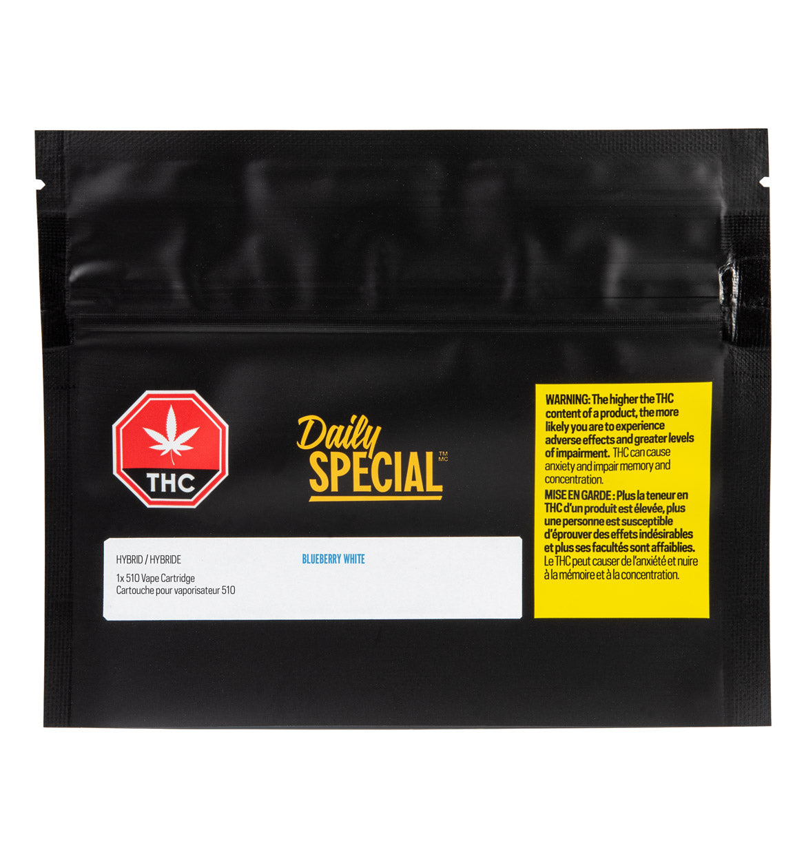 Blueberry White 510 Vape Cartridge