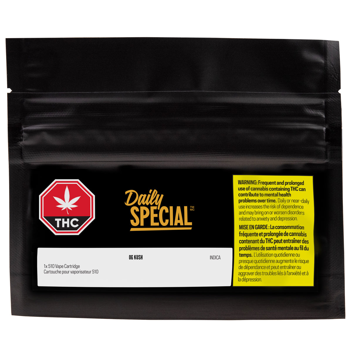 Daily Special OG Kush 510 Vape Cartridge