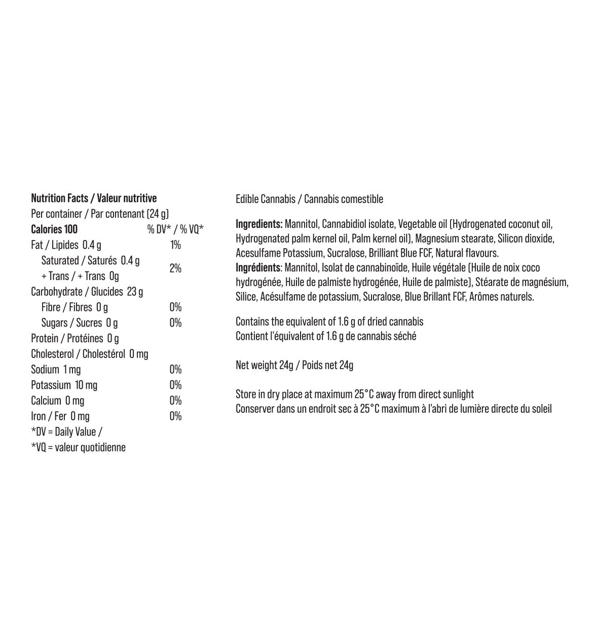 Vanilla Mint CBD Lozenges 75 mg